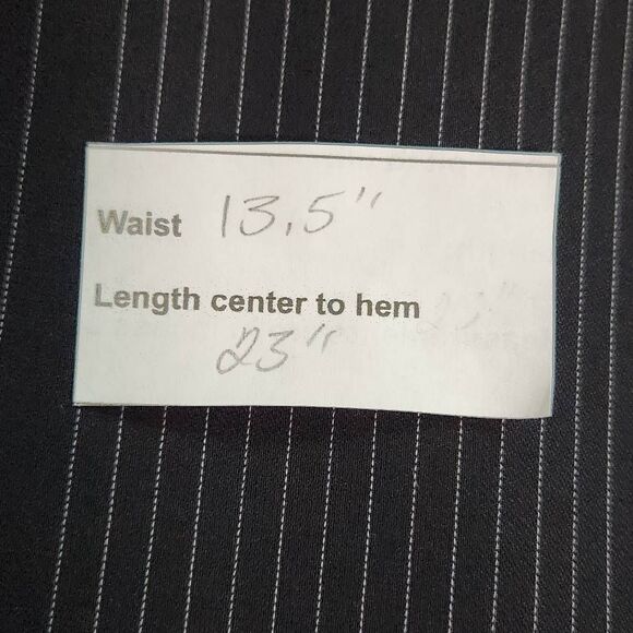 Isabella Demarco Black Pinstripe Pencil Skirt NWT Size 4 Black Striped Skirt - Picture 11 of 11